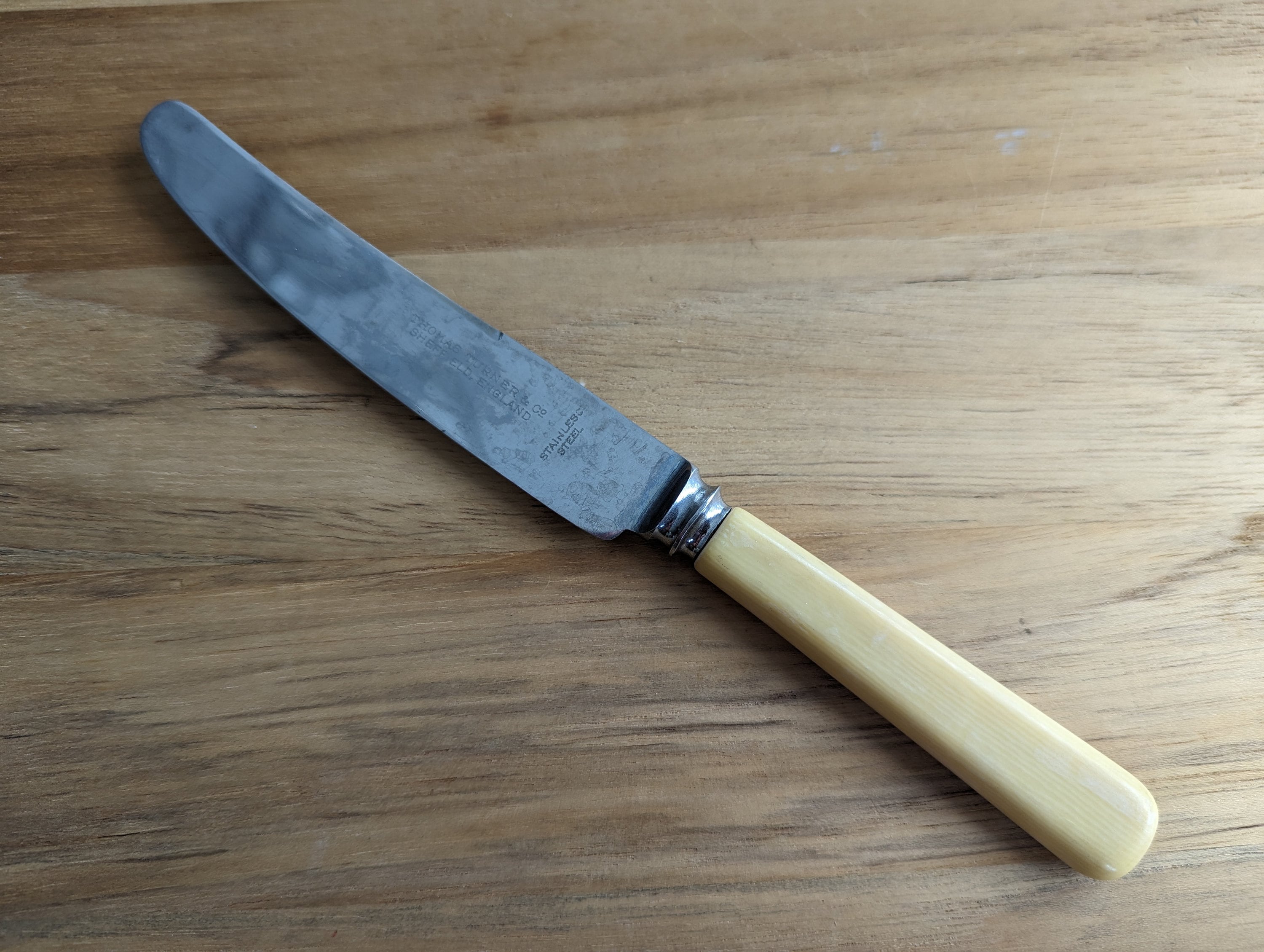 Antique THOMAS TURNER & Co Bakelite Handle Old French Luncheon