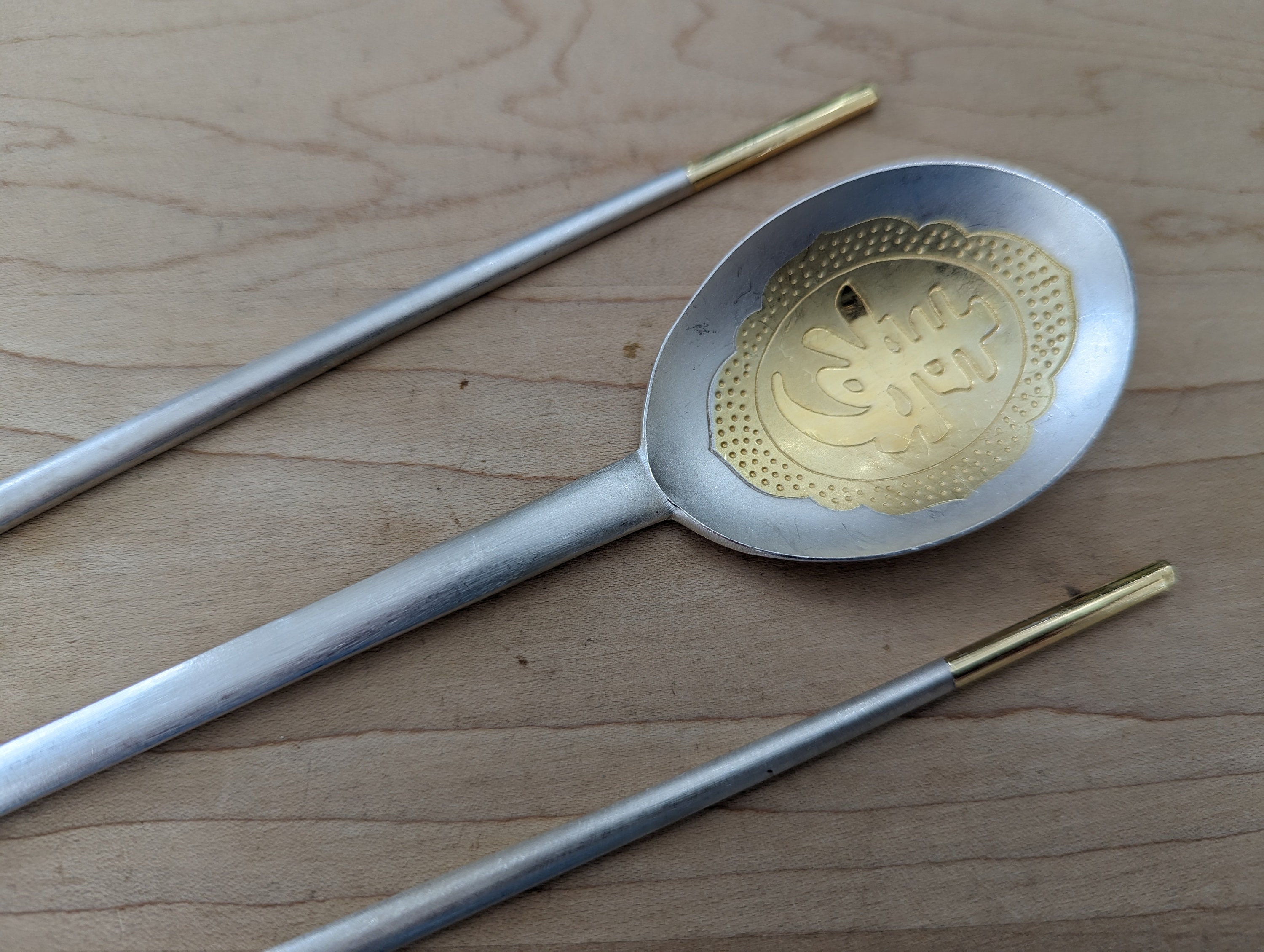SILVER SPOON 銀製スプーン&箸 スッカ AG999 韓国 SILVER SPOON 銀製スプーン&箸 スッカ AG999 韓国 SILVER SPOON