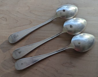 25 cuillères à soupe vintage - vendues en l'état - 1,4 Kg