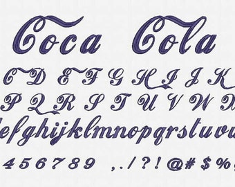 Coca Cola Embroidery Design Now Come with .BX Ready Font!
