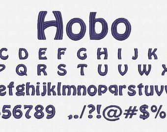 Hobo Font Embroidery Design Now Come with .BX Ready Font!