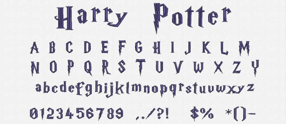 harry potter letter font cricut