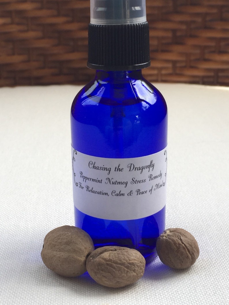Peppermint Nutmeg Stress Remedy Aromatherapy Spray 2oz Etsy