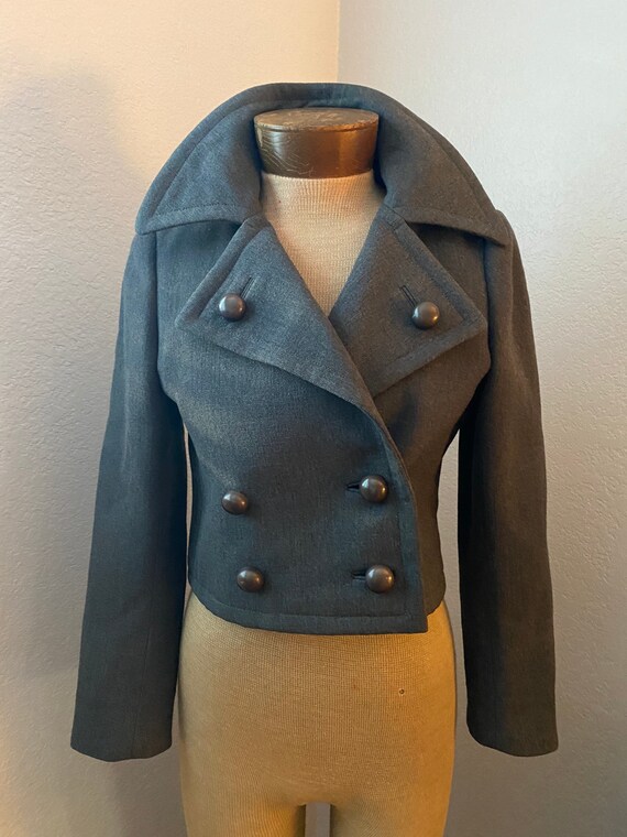 vtg 60s BEN ZUCKERMAN cropped peacoat JACKET - sz