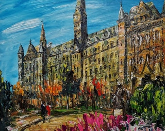Located In Georgetown University Pen King A2242 Home Decor Holiday Artwork Texture Painting Dining Wall Art Main In Flowers Oil Art Collectibles Kromasol Com