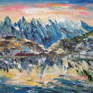 Moraine Lake, Banff National Park, Lake Louise, Alberta, Kanada-Pen King-A4425-Home Dekor Urlaub Kunstwerk Textur Malerei Esszimmer Wandkunst