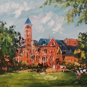 Campus Tillman Hall in University, Klugh Avenue, Clemson, SC-Pen King-A2896-Home Decor Urlaub Kunstwerk Textur Malerei Dine Wandkunst