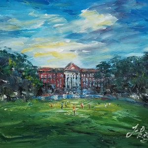 Tulane University, New Orleans, Louisiana-Pen King-A4529-Home Dekor Urlaub Kunstwerk Textur Malerei Esszimmer Wandkunst