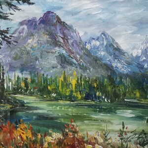 Grand Teton National Park String Lake, Wyoming-Pen King-A4669-Home Dekor Urlaub Kunstwerk Strukturmalerei Esszimmer Wandkunst