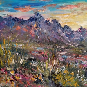 Arizona’s Tonto National Forest-Pen King-A3927-Home Decor Holiday Artwork Texture Painting Dining Wall Art