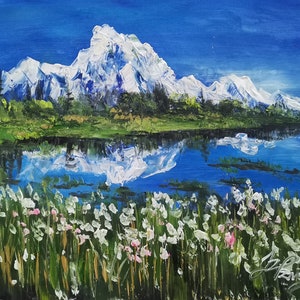 Alaska cotton, Denali national park, Alaska-Pen King-A4186-Home Decor Holiday Artwork Texture Painting Dining Wall Art
