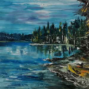 Grand Teton National Park River-Pen King-A4605-Home Dekor Urlaub Kunstwerk StrukturMalerei Esszimmer Wandkunst