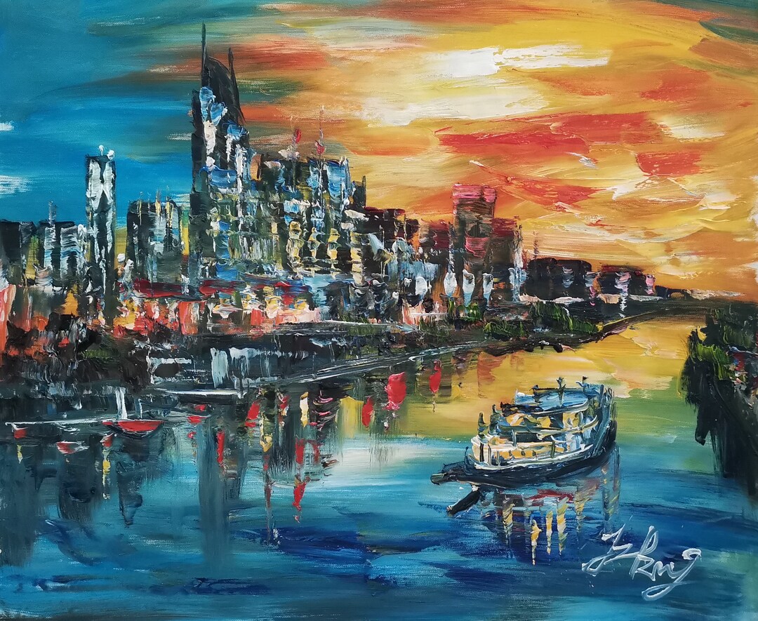 Skyline Nashville Tn-pen King-a4536-home Decor Holiday Artwork