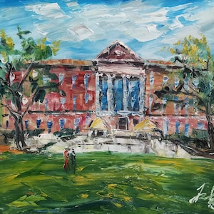 Tulane University, New Orleans, Louisiana-Pen King-A4532-Home Dekor Urlaub Kunstwerk Textur Malerei Esszimmer Wandkunst