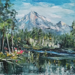 Grand Teton National Park String Lake-Pen King-A4824-Wohnkultur Urlaub Kunstwerk Textur Malerei Esszimmer Wandkunst