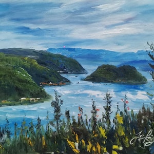 Saguenay Fjord National Park, Quebec, Canada-Pen King-A4294-Home Decor Holiday Artwork Texture Painting Dining Wall Art