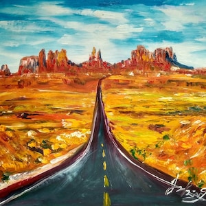 Monument Valley Arizona-Pen King-A2069-Home Decor Holiday Artwork Texture Painting Dining Wall Art