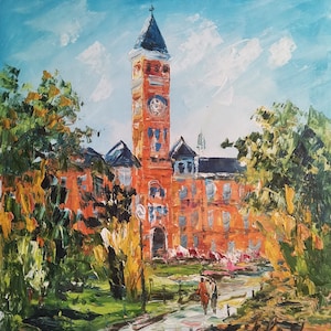 Tillman Hall in Universität, Klugh Avenue, Clemson, SC-Pen King-A2909-Home Decor Urlaub Kunstwerk Textur Malerei Dine Wandkunst
