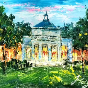 Universität von Virginia University of Virginia School of Law-Pen King-A3663-Home Dekor Urlaub Kunstwerk Textur Malerei Esszimmer Wandkunst