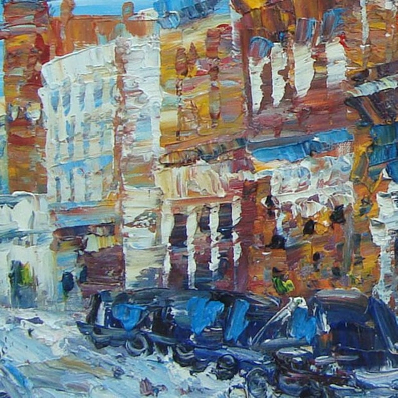 NY-Pen King- A275-Home Decor Holiday Artwork Texture Painting Dining Wall Art E MAIN STREET Cuba