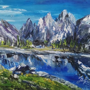 Wyoming Grand Teton National Park, The trek to Lake Solitude-Pen King-A4650-Home Dekor Urlaub Kunstwerk Struktur Malerei Esszimmer Wandkunst
