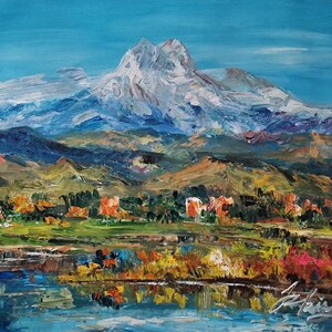 Spring Longmont Colorado-Pen King-A3246-Home Decor Holiday Artwork Texture Painting Dining Wall Art