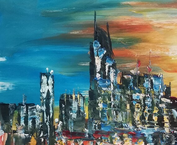 Skyline Nashville Tn-pen King-a4536-home Decor Holiday Artwork