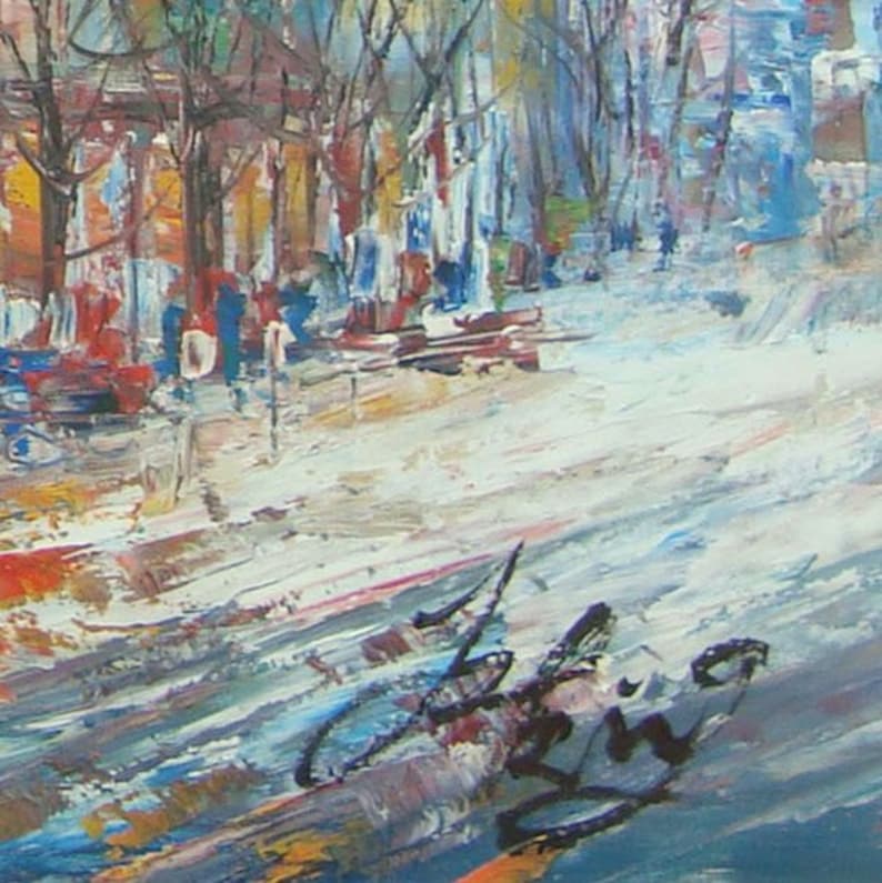 NY-Pen King- A275-Home Decor Holiday Artwork Texture Painting Dining Wall Art E MAIN STREET Cuba