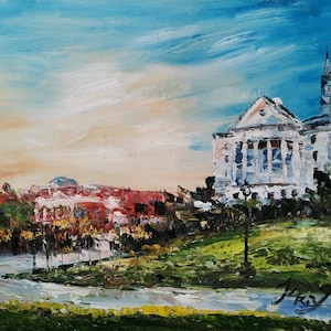 Universität Dallas Baptist, Texas-Pen King-A2864-Home Decor Urlaub Kunstwerk Textur Malerei Esszimmer Wandkunst