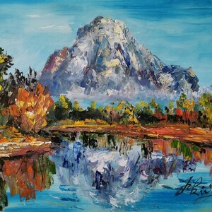 Reflexion Bend Grand Teton Nationalpark, Wyoming-Pen King-A3051-Home Decor Urlaub Kunstwerk Textur Malerei Essen Wandkunst