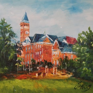 Tillman Hall in Universität, Klugh Avenue, Clemson, SC-Pen King-A2910-Home Decor Urlaub Kunstwerk Textur Malerei Dine Wandkunst