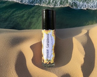 Óleo de perfume de sândalo havaiano: aplicador em rolo não tóxico