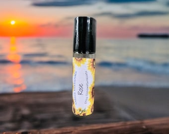 Parfum etherische rozenolie: niet-giftige, alcoholvrije roller