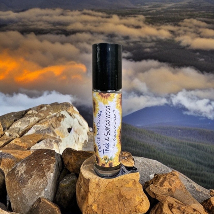 Teak & Sandalwood Oil Natural Oil Best Natural Cologne Musk Scent