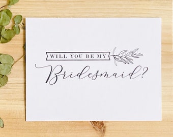 Bridesmaid Proposal Card |  Bridesmaid Card  |  Ask Bridesmaid  |  Maid of Honor Card  |  Flower Girl Card