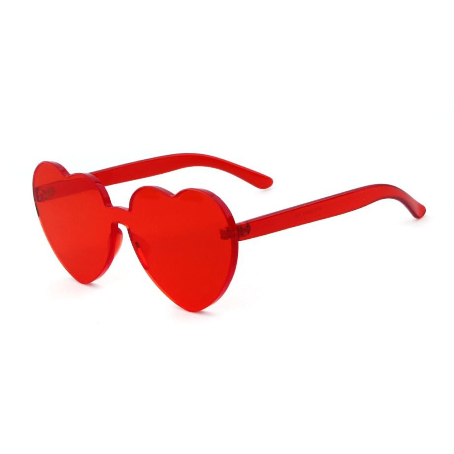 Retro Pink Heart Sunglasses Frameless Heart Sunglasses Etsy