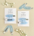 To Have and To Hold Your Hair Back  | Flat  Hair Clips  |  Bridesmaid Box Accessories  |  Bridesmaid Gifts  |  Wedding Day Accessories