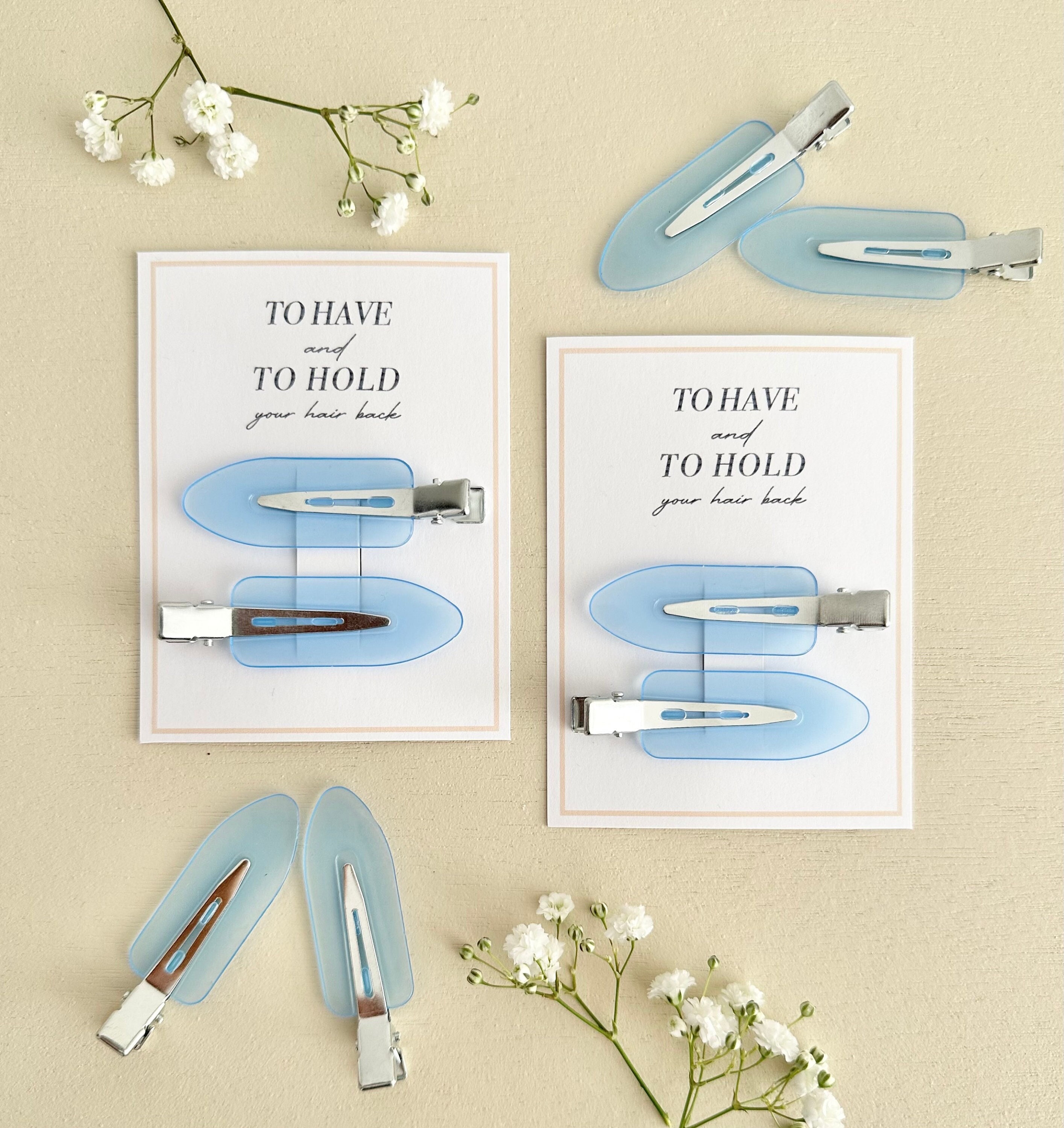 To Have and To Hold Your Hair Back  | Flat  Hair Clips  |  Bridesmaid Box Accessories  |  Bridesmaid Gifts  |  Wedding Day Accessories