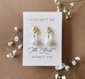 Tie the Knot Bridesmaid Earrings  |  Bridesmaid Card  |  Bridesmaid Gift  |  Knot Earrings  |  Bridesmaid Accessories for Bridesmaid Box