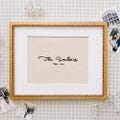 Embroidered Family Name Sign | Embroidered Gift | Wedding Gift | Embroidered Linen Art | Custom Embroidered Note | Housewarming Gift