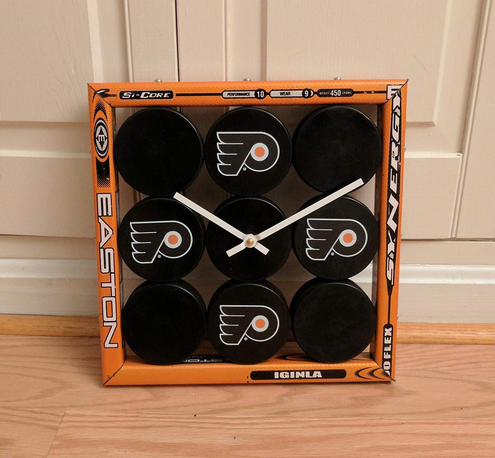 Hockey Puck Clock Etsy