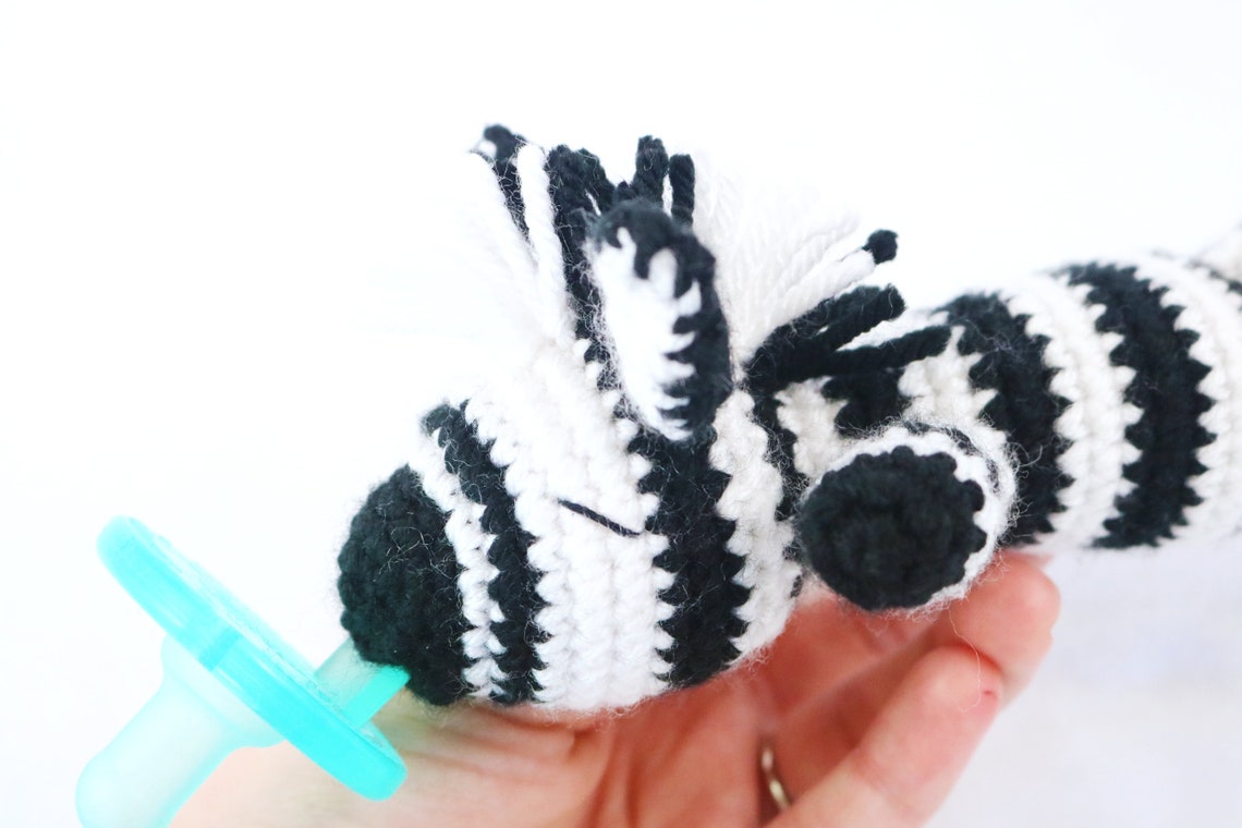 Zebra Pacifier Holder PATTERN ONLY - Etsy