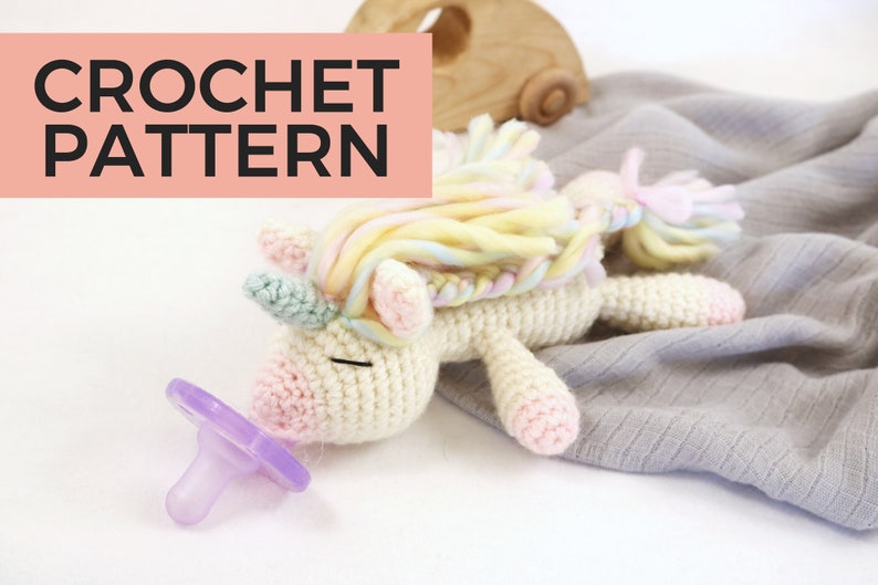 Unicorn Pacifier Holder PATTERN ONLY Etsy