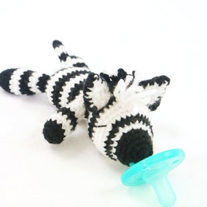 Zebra Pacifier Holder PATTERN ONLY - Etsy