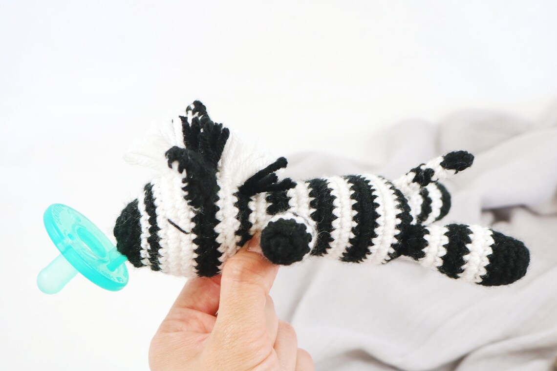 Zebra Pacifier Holder PATTERN ONLY - Etsy