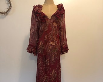 Sheer silk paisley dream dress