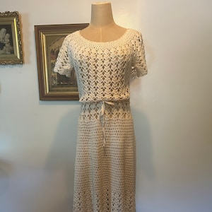 Vintage handmade crochet dress