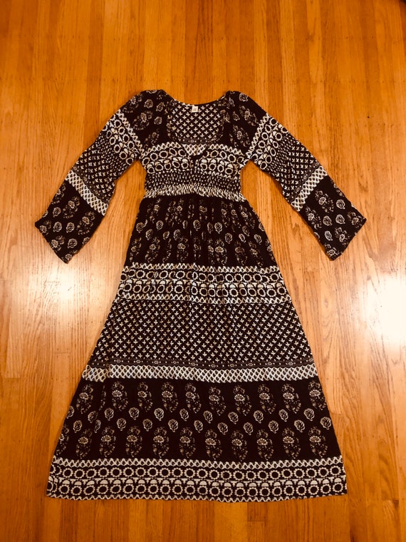 Gauze maxi prairie dress