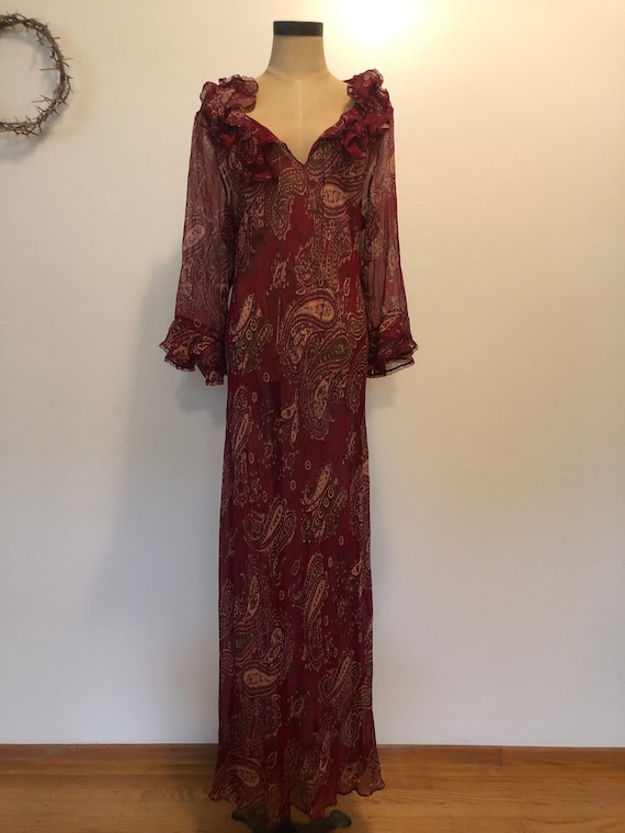 Sheer silk paisley dream dress