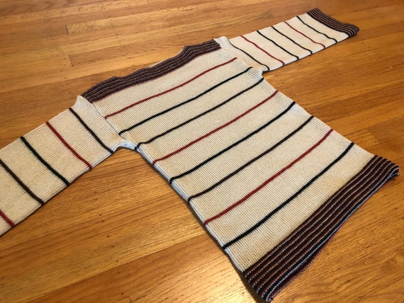 Striped 70s boatneck sweater